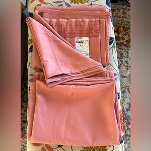 (2) IKEA MAJGULL Room Curtains 57x98" Pink/ Rose